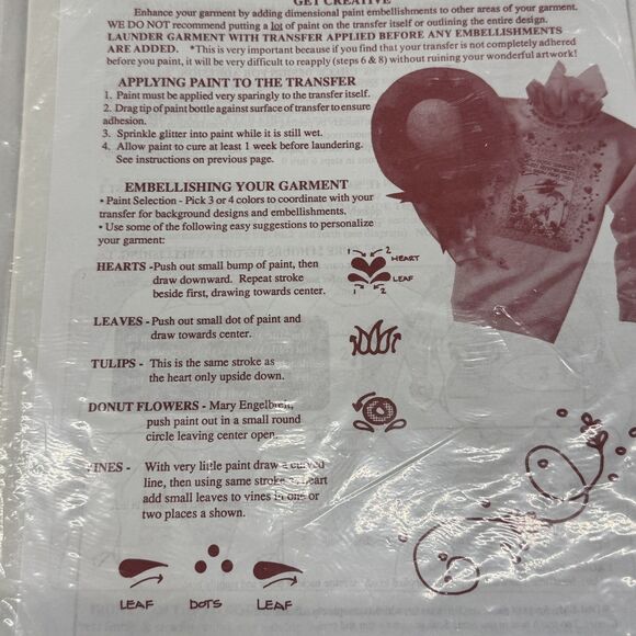 Mary Engelbreit Merrily Sledding Christmas Iron On Transfer #6543 ME 1990 NOS - Picture 5 of 12